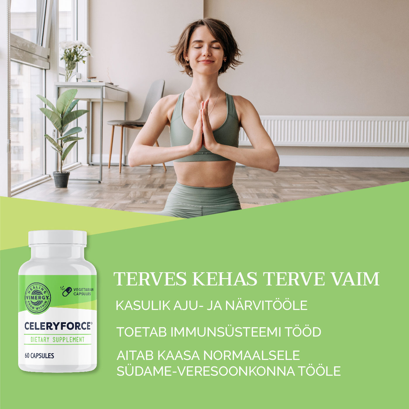 Celeryforce toidulisandid ajutööle ja ajule