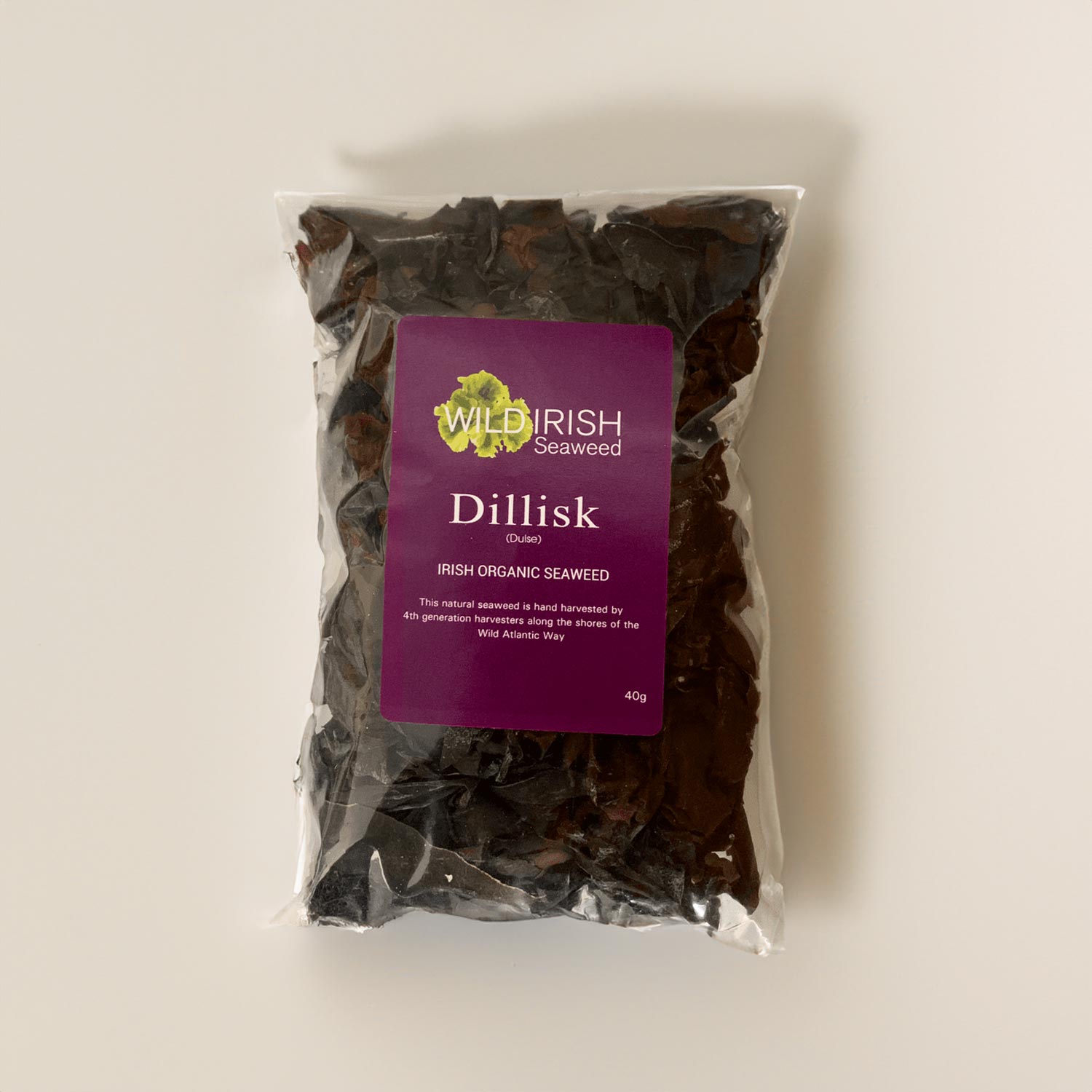 Luomu dulse-suikaleet (minigrip-pussissa) 40g | Wild Irish Seaweed