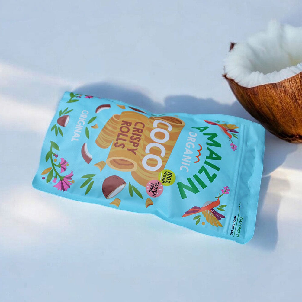 Rapeat kookosvohvelit 140g | Amaizin - Image 4