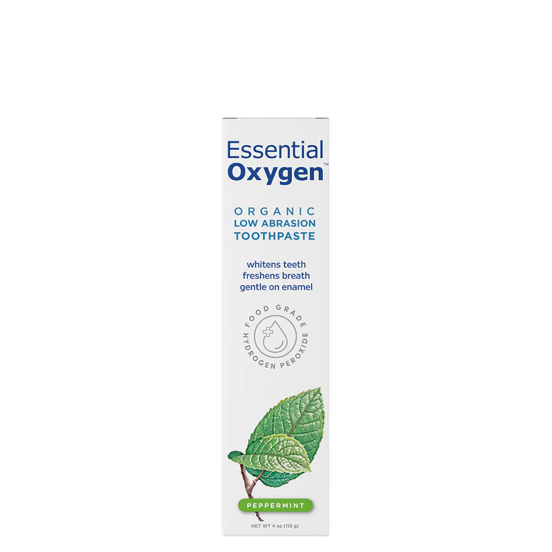 Vähän hankaava luomuhammastahna (piparminttu) 113,4 g | Essential Oxygen - Image 3