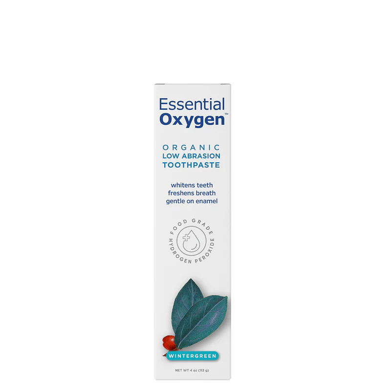 Luomu vähän hankaava hammastahna (wintergreen) 113,4g | Essential Oxygen - Image 3