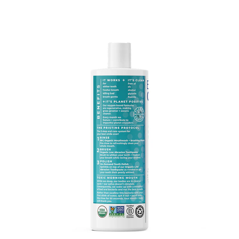 Luomu suuvesi + harjaushuuhde (piparminttu) 473ml | Essential Oxygen - Image 3