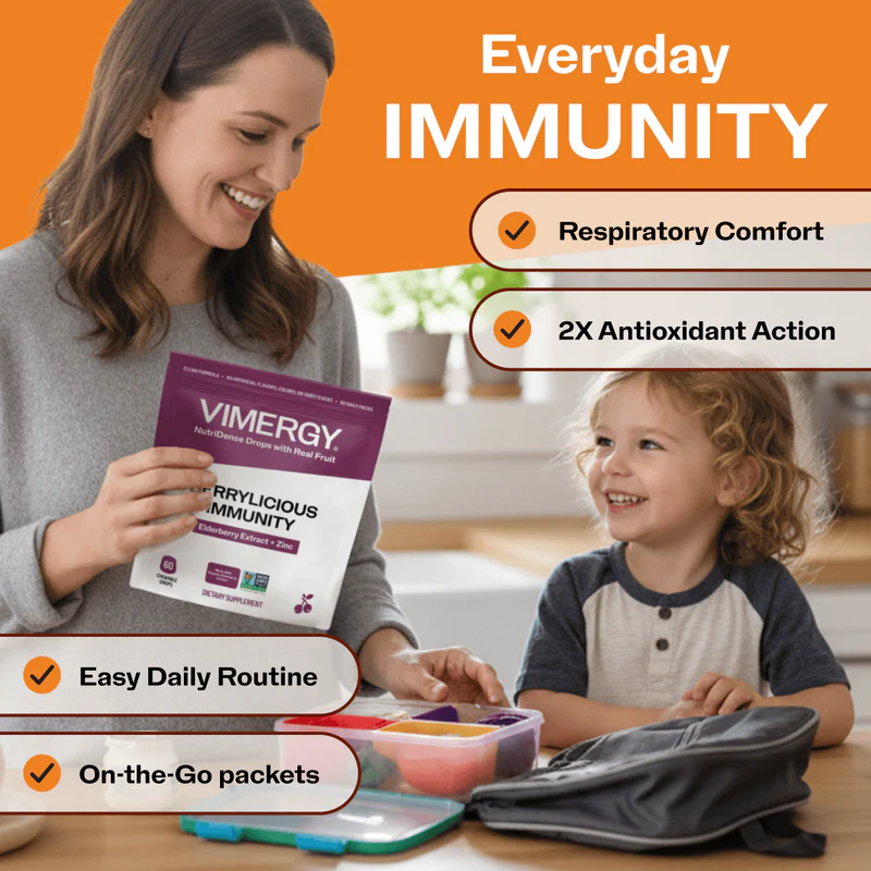 Vimergy Berrylicious Immunity NutriDense -pureskelytabletit - 60 kpl - Image 6