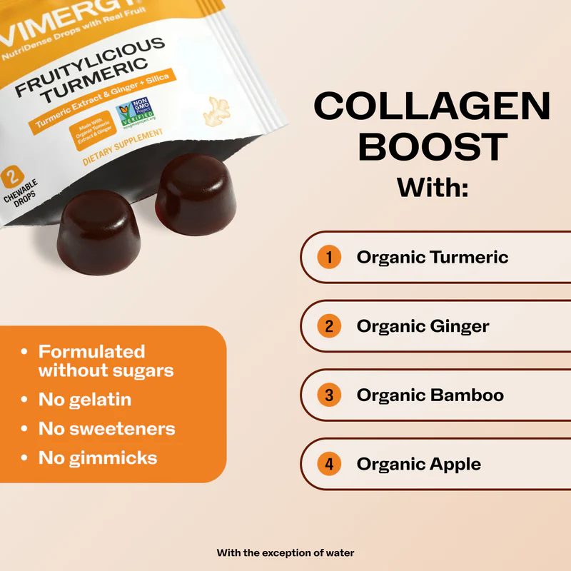 Vimergy Fruitylicious Turmeric NutriDense Drop - 60 kpl - Image 2