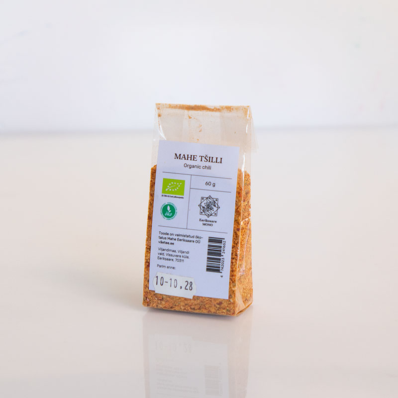 Luomu chilijauhe 60 g | Eeriksaare Mahetalu